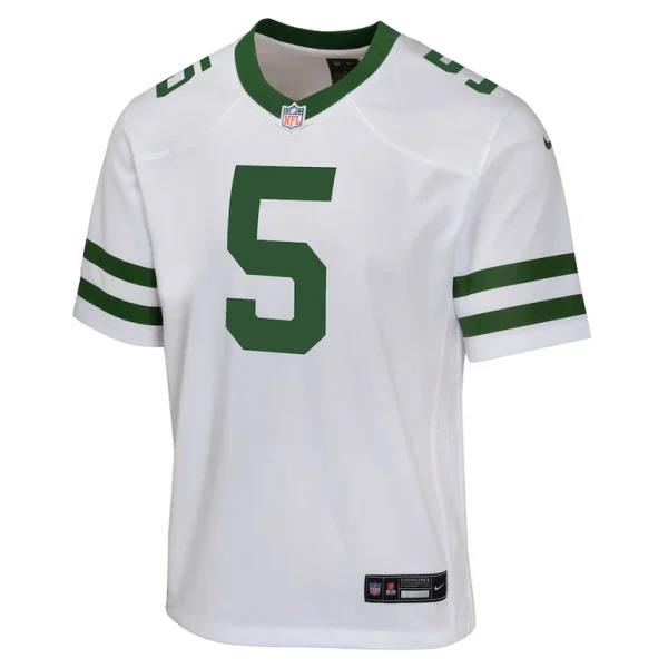 Garrett wilson new york jets nike youth game jersey Legacy white Yth M