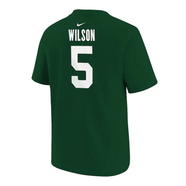 Garrett wilson new york jets nike youth player name number t shirt Green Yth L