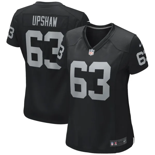 Gene upshaw las vegas raiders nike womens game retired player jersey Black
