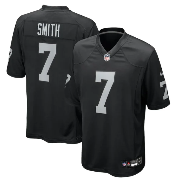 Geno smith las vegas raiders nike game player jersey Black