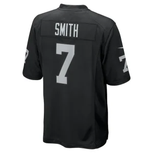 Geno smith las vegas raiders nike game player jersey Black L