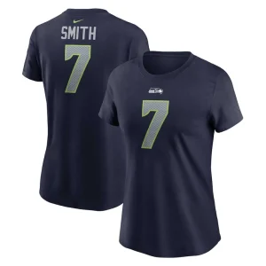 Geno smith seattle seahawks nike womens player name number t shirt College navy