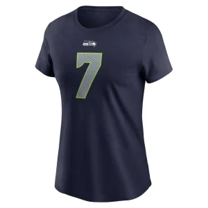Geno smith seattle seahawks nike womens player name number t shirt College navy M
