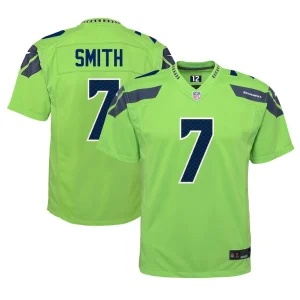 Geno smith seattle seahawks nike youth alternate player game jersey Neon green