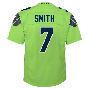 Geno smith seattle seahawks nike youth alternate player game jersey Neon green Yth L