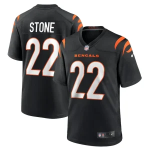 Geno stone cincinnati bengals nike game jersey Black