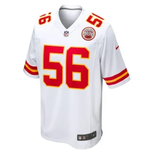George karlaftis kansas city chiefs nike away game player jersey White M