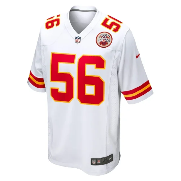George karlaftis kansas city chiefs nike away game player jersey White M