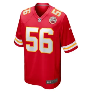 George karlaftis kansas city chiefs nike player game jersey Red M
