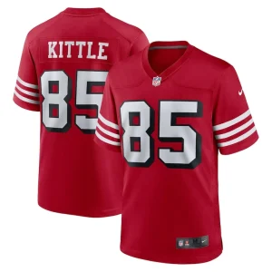 George kittle san francisco 49ers nike alternate game jersey Scarlet