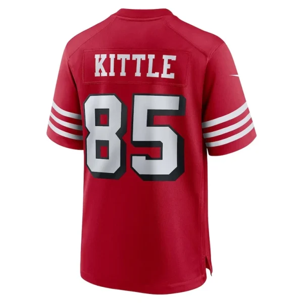 George kittle san francisco 49ers nike alternate game jersey Scarlet L