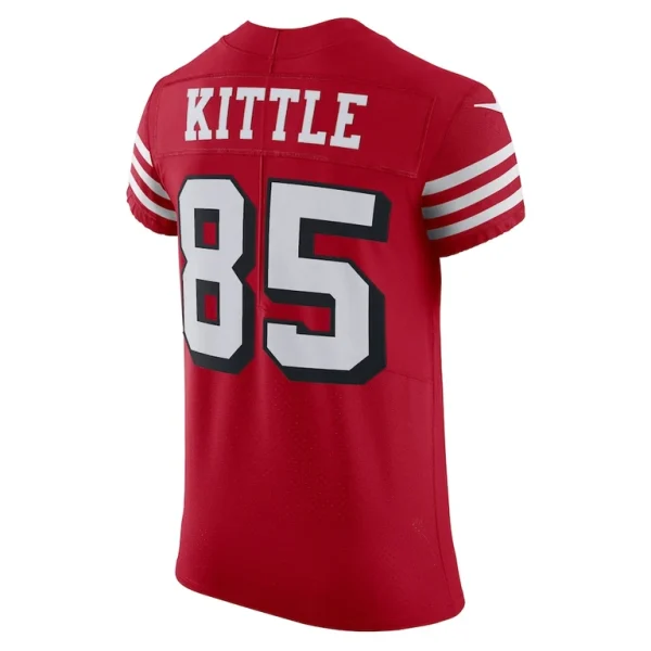 George kittle san francisco 49ers nike alternate vapor elite jersey Scarlet 48