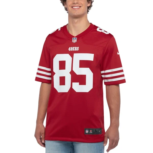 George kittle san francisco 49ers nike player game jersey Scarlet XL