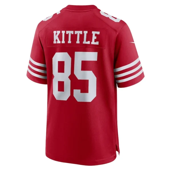 George kittle san francisco 49ers nike team game jersey Scarlet L