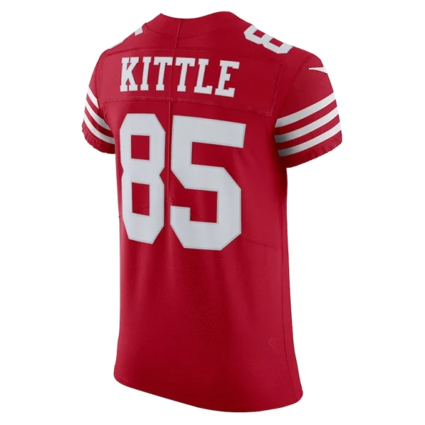 George kittle san francisco 49ers nike vapor elite jersey Scarlet 48