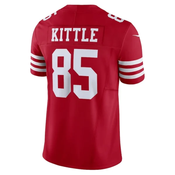 George kittle san francisco 49ers nike vapor f.u.s.e. limited jersey Scarlet L