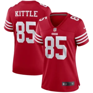 George kittle san francisco 49ers nike womens player jersey Scarlet