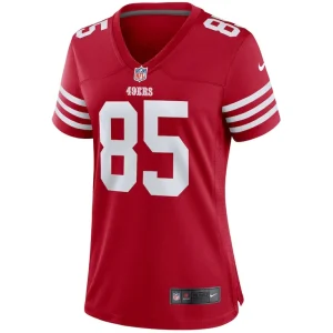 George kittle san francisco 49ers nike womens player jersey Scarlet M