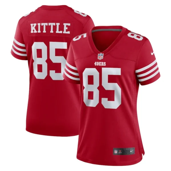 George kittle san francisco 49ers nike womens team game player jersey Scarlet