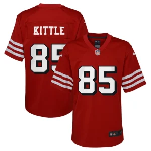 George kittle san francisco 49ers nike youth game jersey Scarlet