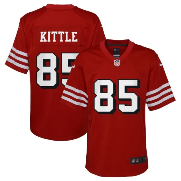George kittle san francisco 49ers nike youth game jersey Scarlet