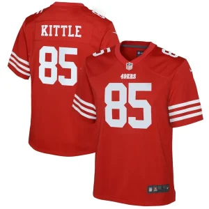 George kittle san francisco 49ers nike youth game jersey Scarlet