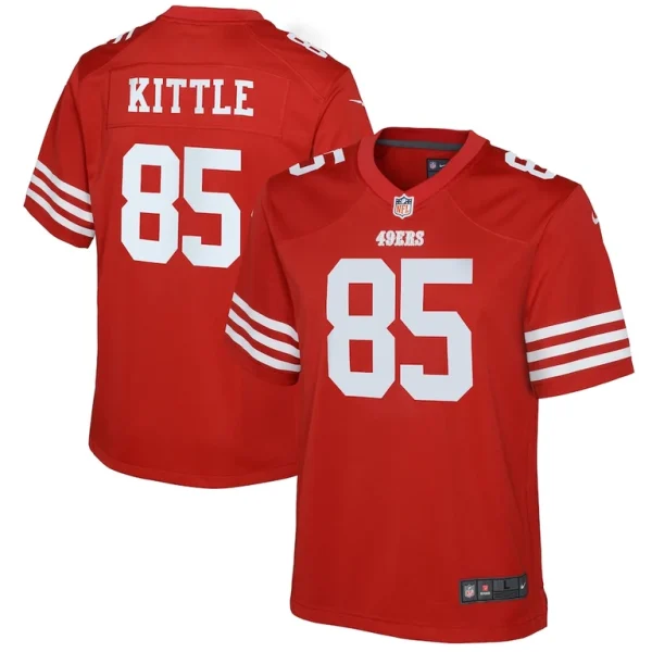George kittle san francisco 49ers nike youth game jersey Scarlet