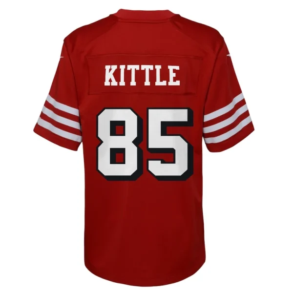 George kittle san francisco 49ers nike youth game jersey Scarlet Yth L