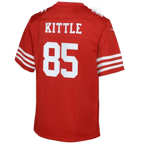George kittle san francisco 49ers nike youth game jersey Scarlet Yth L