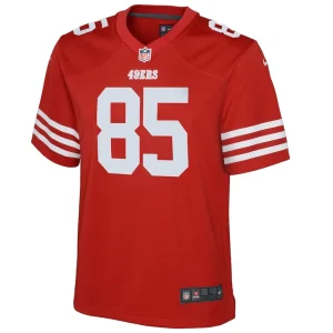 George kittle san francisco 49ers nike youth game jersey Scarlet Yth M