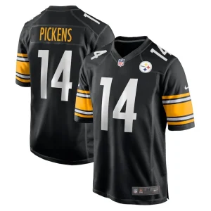 George pickens pittsburgh steelers nike game player jersey Black