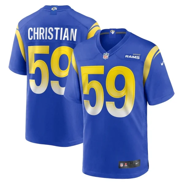 Geron christian los angeles rams nike team game jersey Royal