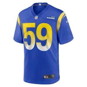 Geron christian los angeles rams nike team game jersey Royal M