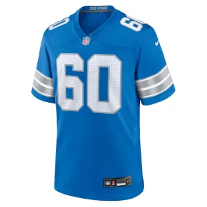 Graham glasgow detroit lions nike team game jersey Blue M