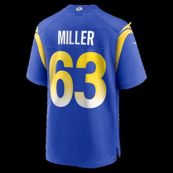 Grant miller los angeles rams nike game jersey Royal L