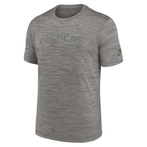 Green bay packers nike 2023 sideline alternate logo performance t shirt Heather charcoal M