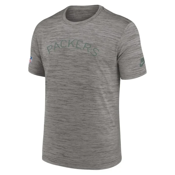 Green bay packers nike 2023 sideline alternate logo performance t shirt Heather charcoal M