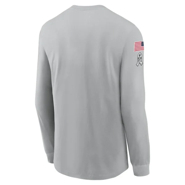 Green bay packers nike 2024 salute to service long sleeve t shirt Gray L
