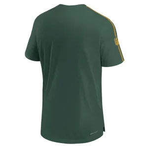 Green bay packers nike 2024 sideline coach uv performance t shirt Hunter green L