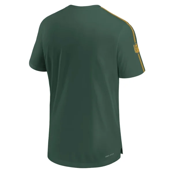 Green bay packers nike 2024 sideline coach uv performance t shirt Hunter green L