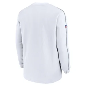 Green bay packers nike 2024 sideline coaches long sleeve top White L