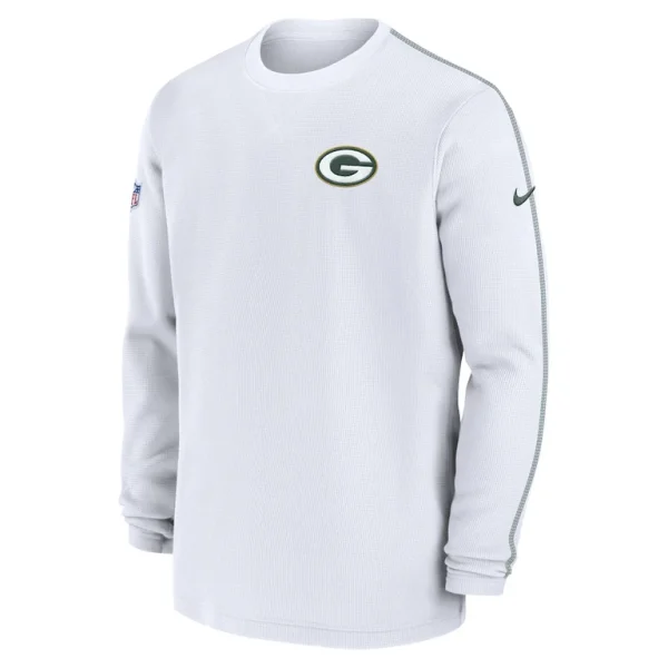 Green bay packers nike 2024 sideline coaches long sleeve top White M