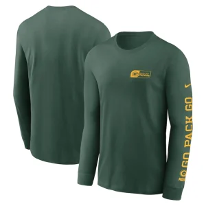 Green bay packers nike all out long sleeve t shirt Green