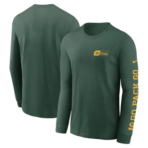 Green bay packers nike all out long sleeve t shirt Green