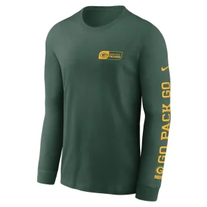 Green bay packers nike all out long sleeve t shirt Green M