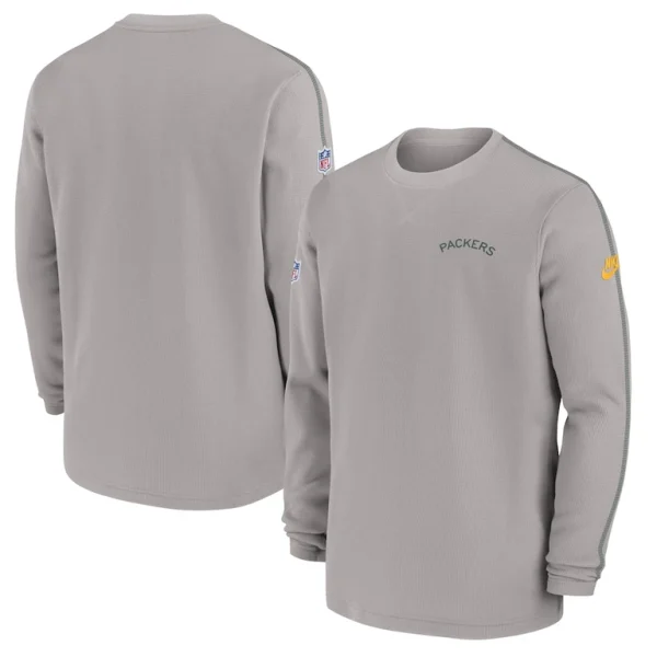 Green bay packers nike alternate logo coach long sleeve top Gray
