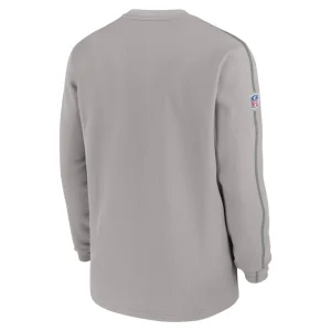 Green bay packers nike alternate logo coach long sleeve top Gray L