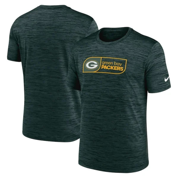 Green bay packers nike big tall velocity jock tag performance t shirt Green