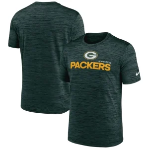 Green bay packers nike blitz velocity modern performance t shirt Green
