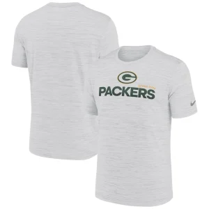 Green bay packers nike blitz velocity modern performance t shirt White